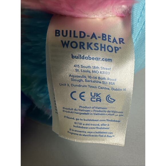 Build-A-Bear Rainbow Bear With Blue Shirt 2022 - Picture 7 of 9